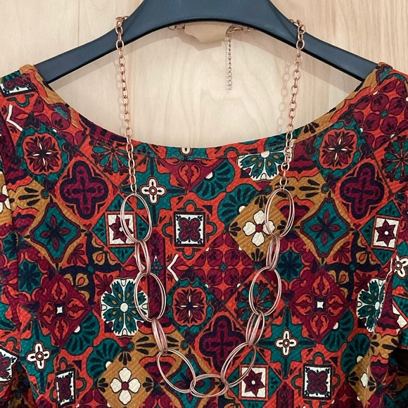 Jewelry - Copper Oval Earring & Necklace Set